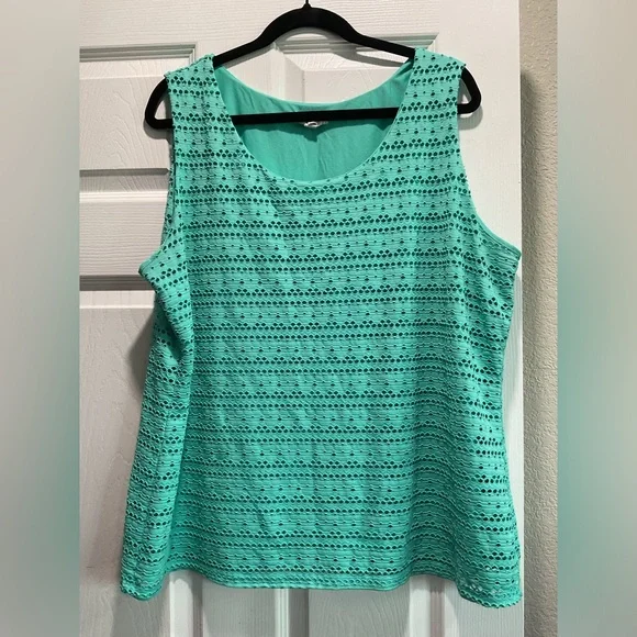 Charter Club Plus Size Tank Blouse - Picture 1 of 4